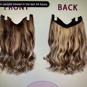 😍 BRAND NEW IN PACKAGING LONG 16” FISH LINE CLIP IN SYNTHETIC HAIR EXTENSIONS